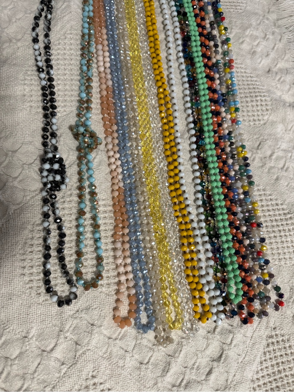 Multicolor Beaded long necklaces 14 total- Women's Jewelry - Picture 2 of 3